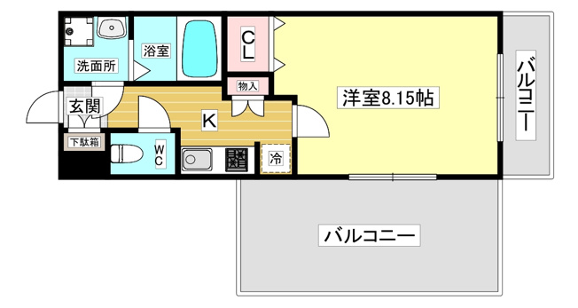 【間取り】 | レジディア甲東園