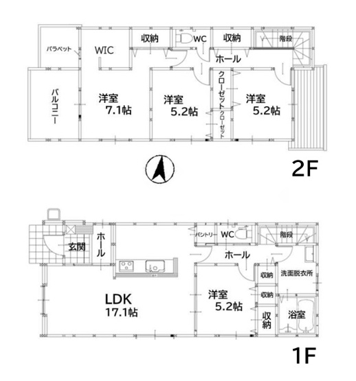 【間取り】 | 福岡市南区鶴田2丁目7期　1号棟（全4区画）【仲介手数料無料・0円】 | 平日、土日祝日もお好きな日時にご見学可能です。お気軽にお問合せ下さい。