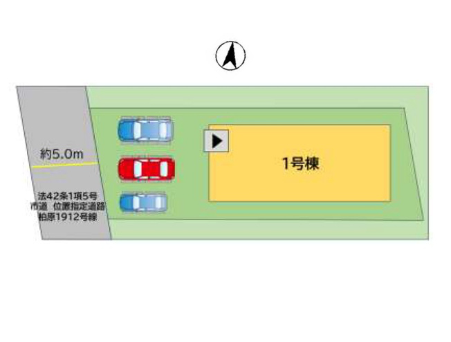 【区画図】 | 福岡市南区鶴田2丁目7期　1号棟（全4区画）【仲介手数料無料・0円】 | 区画図です。