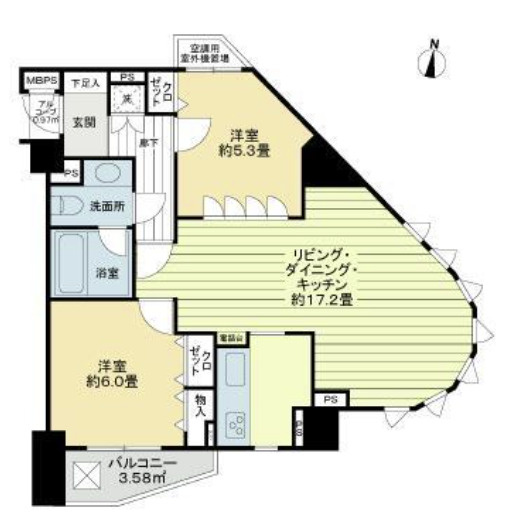 ライオンズガーデン初台の間取り