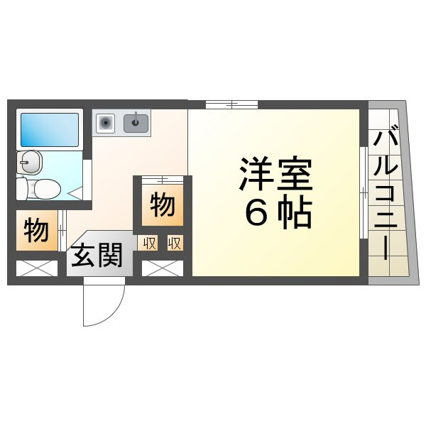 ラムール西舞子の間取り