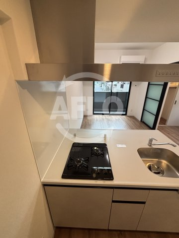 AUFTAKT 天王寺　天王寺小学校のキッチン|AUFTAKT 天王寺　ガスコンロ