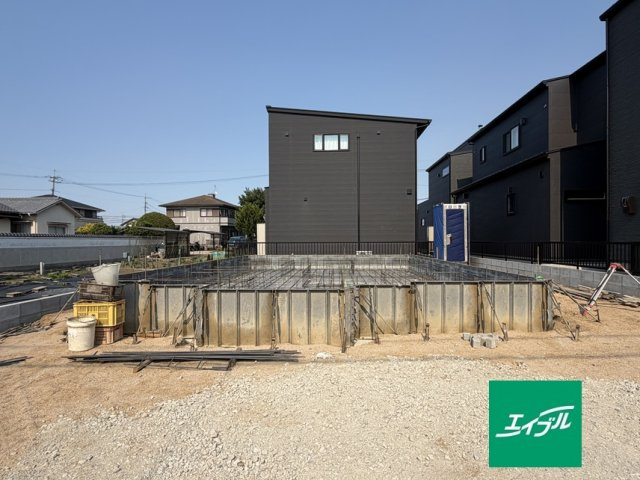 【外観】 | リーブルガーデン総社中原第8 (全1棟) | 建築中(2026年5月下旬撮影)