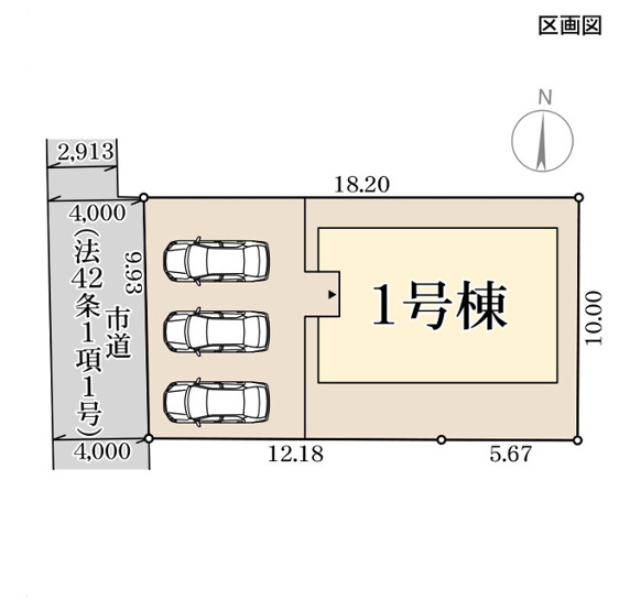 【区画図】 | リーブルガーデン総社中原第8 (全1棟)
