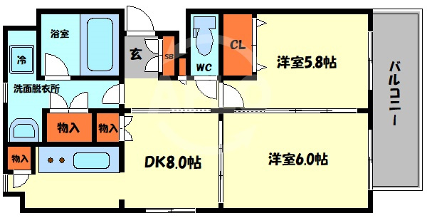 Zio V 玉造の間取り|Zio V 玉造　間取り
