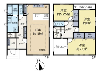【間取り】 | 岡崎市大門5丁目　戸建