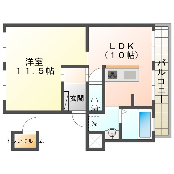 サンモール福田の間取り
