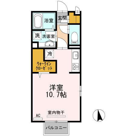 エントラール　Ａの間取り