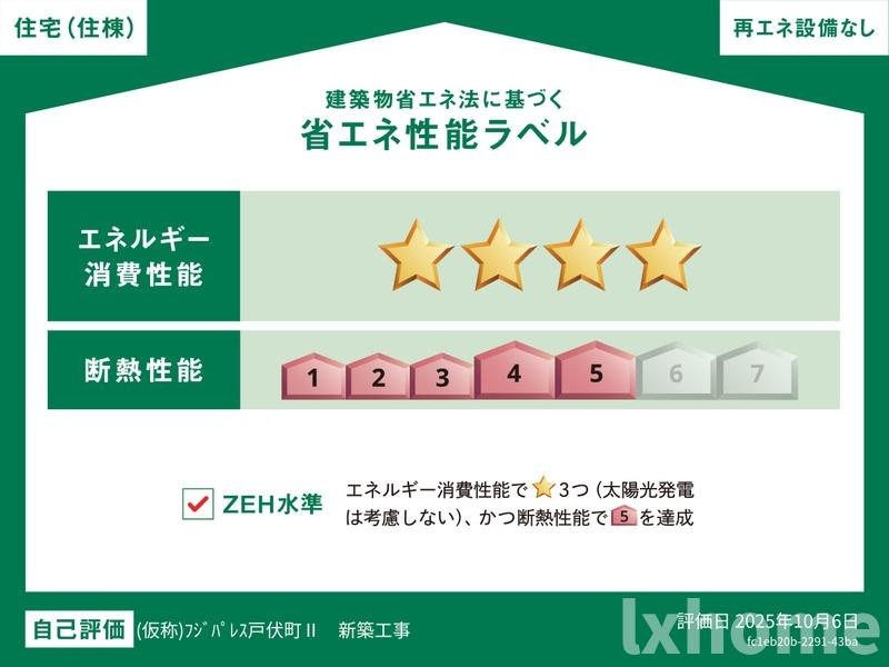 フジパレス戸伏の省エネ性能ラベル