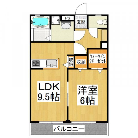 【間取り】 | エスポワールⅡ