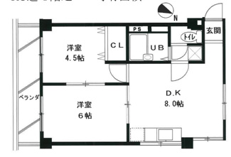 【間取り】 | 離宮前グリーンハイツ