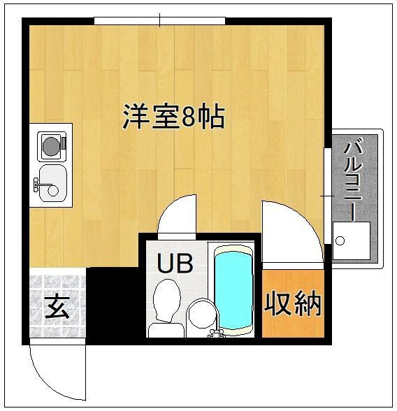 メリーメイト二日市の間取り