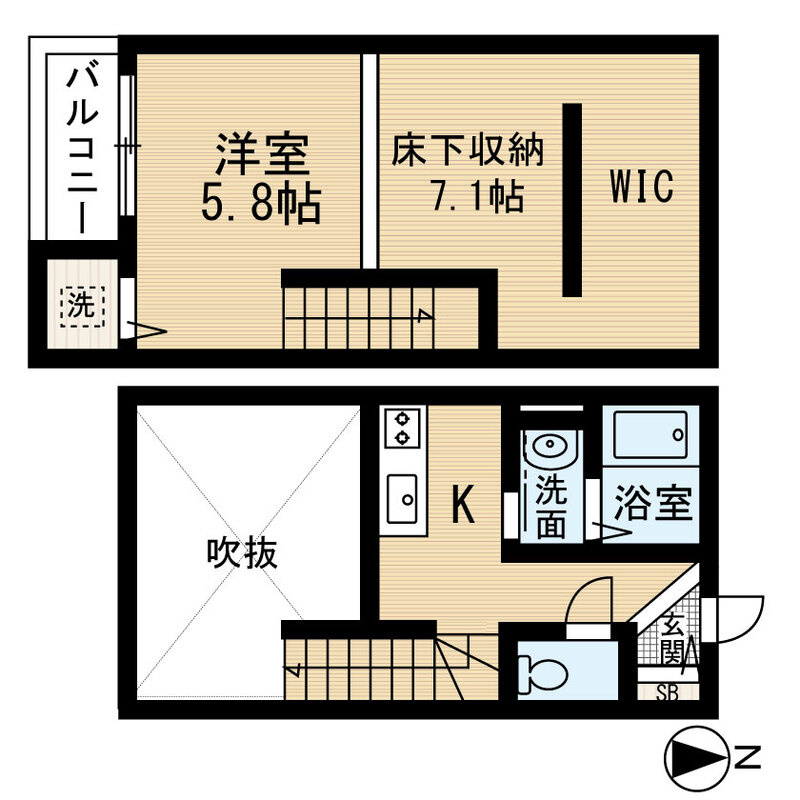 プティットメゾンの間取り