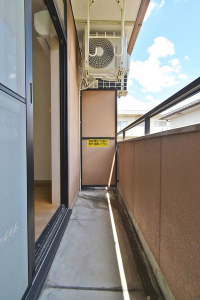 レザンドールⅡのバルコニー|広々としたバルコニーです