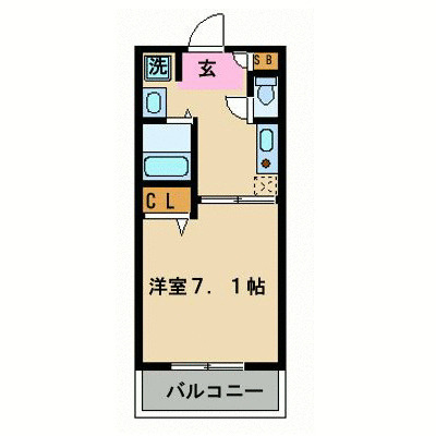 グリシーヌ名駅の間取り