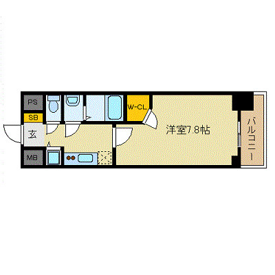 プレサンス栄ライズの間取り