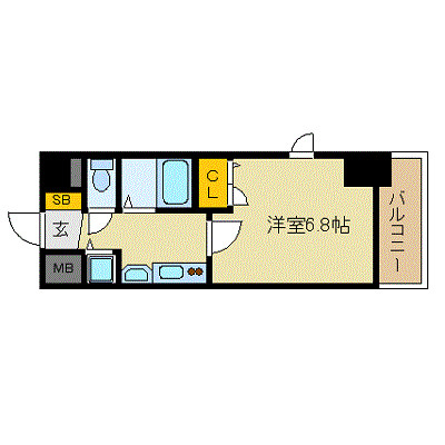 プレサンス千種駅前ネオステージの間取り