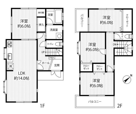 伊丹市中野北3丁目の間取り|2026年1月リフォーム済