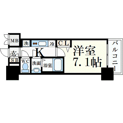 プレサンス久屋大通公園セラフィの間取り