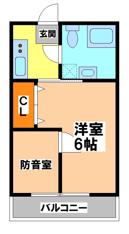 小金井市前原町４丁目のアパートの間取り