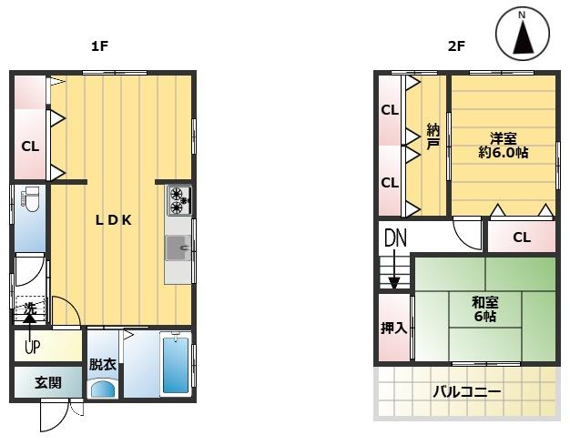 【間取り】 | 堺市中区深井北町52-54