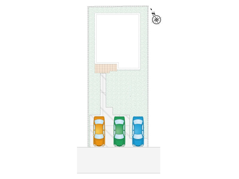 【除ヶ町　2号棟　配置図】