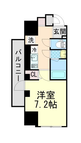 アプリーレ三宮イーストの間取り