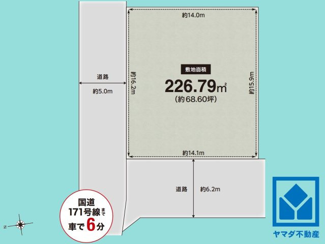 西宮市上甲東園２丁目　TypeAの土地図
