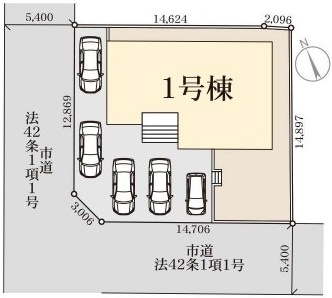 第2　石岡市茨城　新築戸建ての区画図|区画図です♪