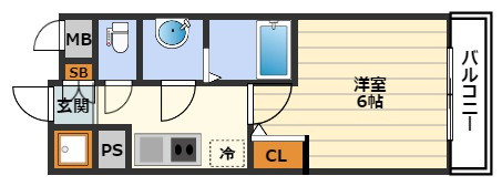エスリード天六ラグジェの間取り
