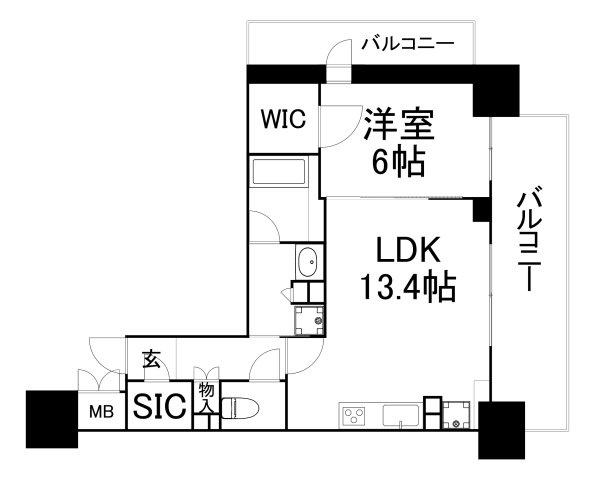 【間取り】 | ザ・パークハビオ天満橋