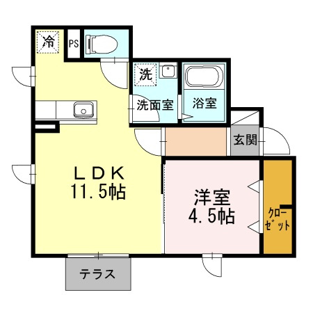 ウェールス多摩川の間取り|間取りです。