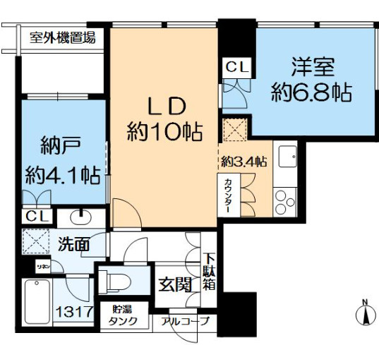 シティタワー西梅田の間取り