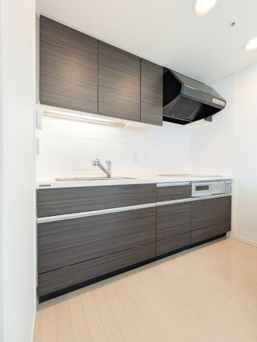 シティタワー西梅田のキッチン|収納豊富なキッチンです。