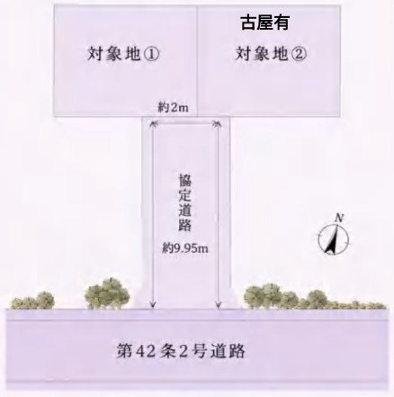 墨田区立花４丁目の売地の区画図