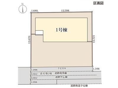 【区画図】 | Livele Garden.S第1本庄市栄　新築住宅