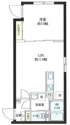 レピュア小石川レジデンスの間取り