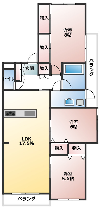 シンフォニー城見の間取り