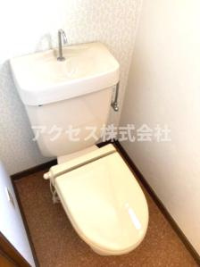 【トイレ】 | アクセントクロスの1階トイレ☆