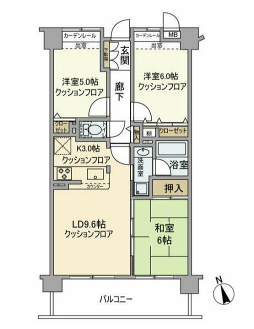 クレストフォルム高井戸南の間取り