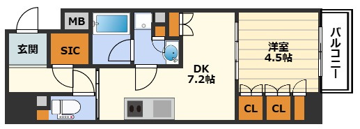 ザ・パークハビオ堂島の間取り|間取り