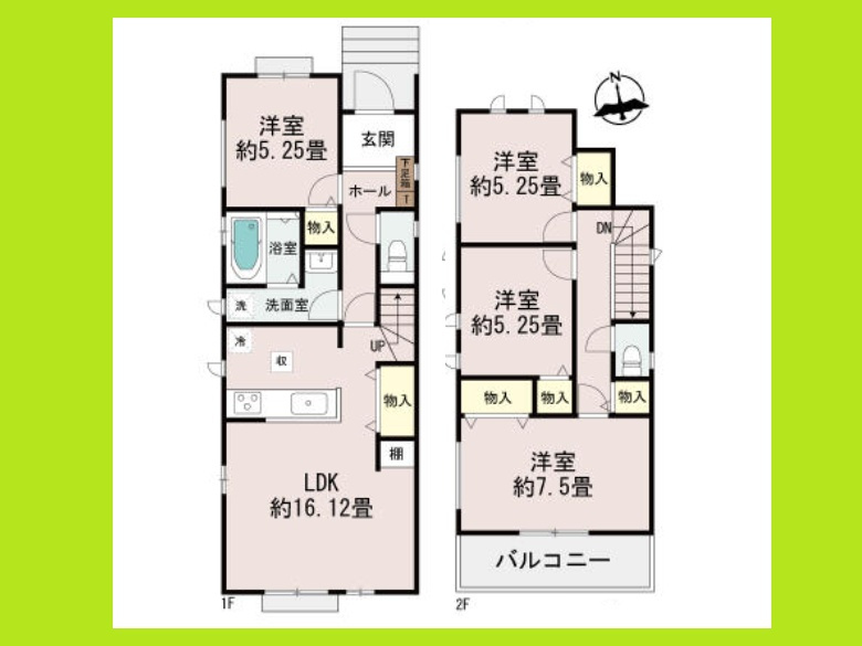 名古屋市港区東茶屋１丁目の新築一戸建の間取り|◇Ａ号棟◇