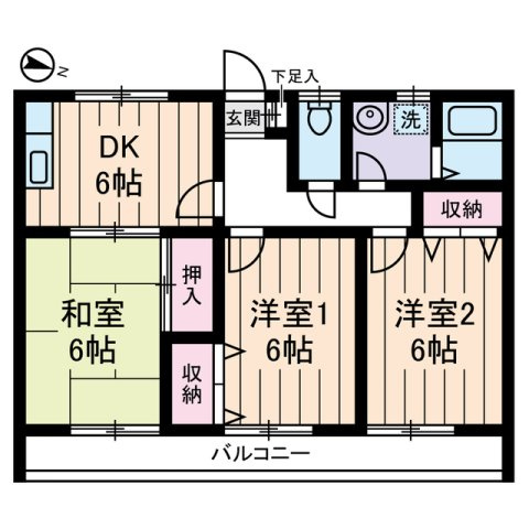 シャトル金山の間取り