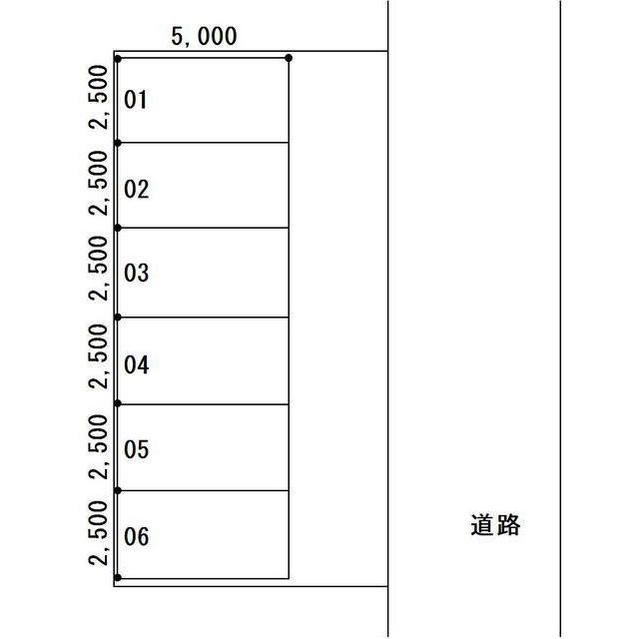 岐阜市市橋６丁目の駐車場の間取り