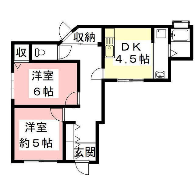 コーポ東柳ヶ瀬の間取り