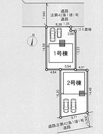 小田原市小船新築戸建て　第14-2号棟の区画図|区画図「小田原市小船新築戸建て」