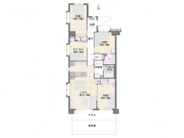 【間取り】 | ライオンズプラザ武蔵新城 | （ご見学可能ですのでお気軽にお問合せください）