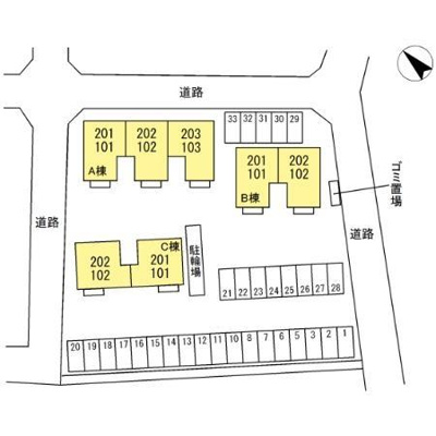 【その他】 | サンシャイン玉芙蓉Ｂ | 配置図