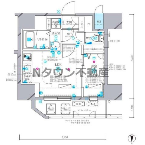 【間取り】 | ディアレイシャス名古屋浄心Ⅱ | 間取りです。