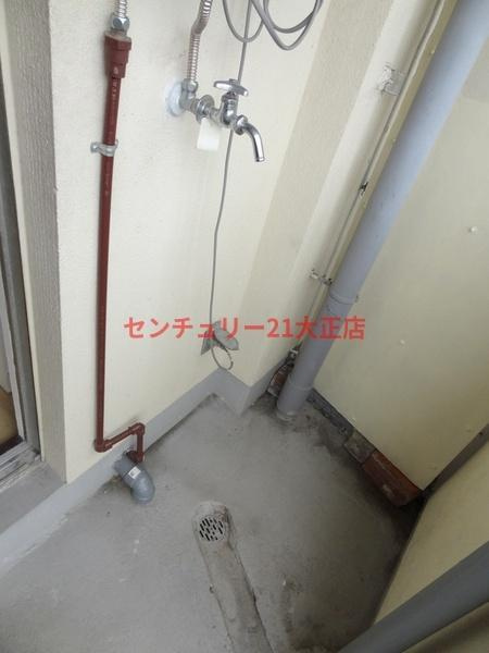 北恩加島住宅2号棟のバルコニー